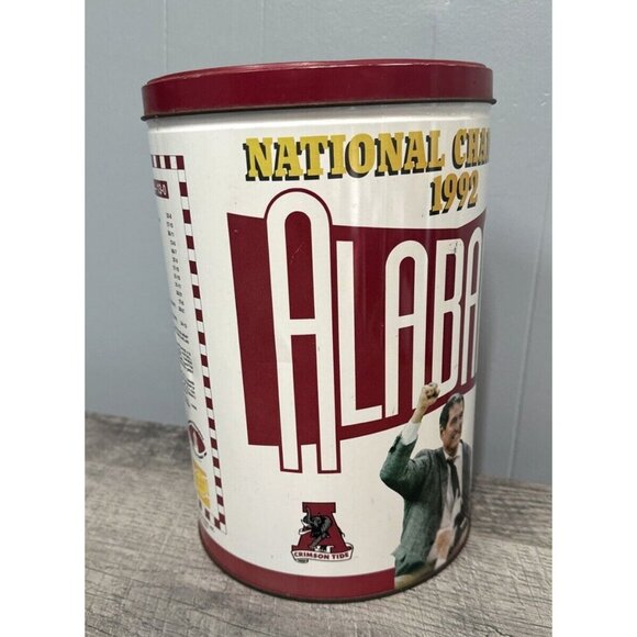 Alabama Crimson Tide Football National Champions Golden Flake Tin 1992‎ Vintage - Picture 10 of 12